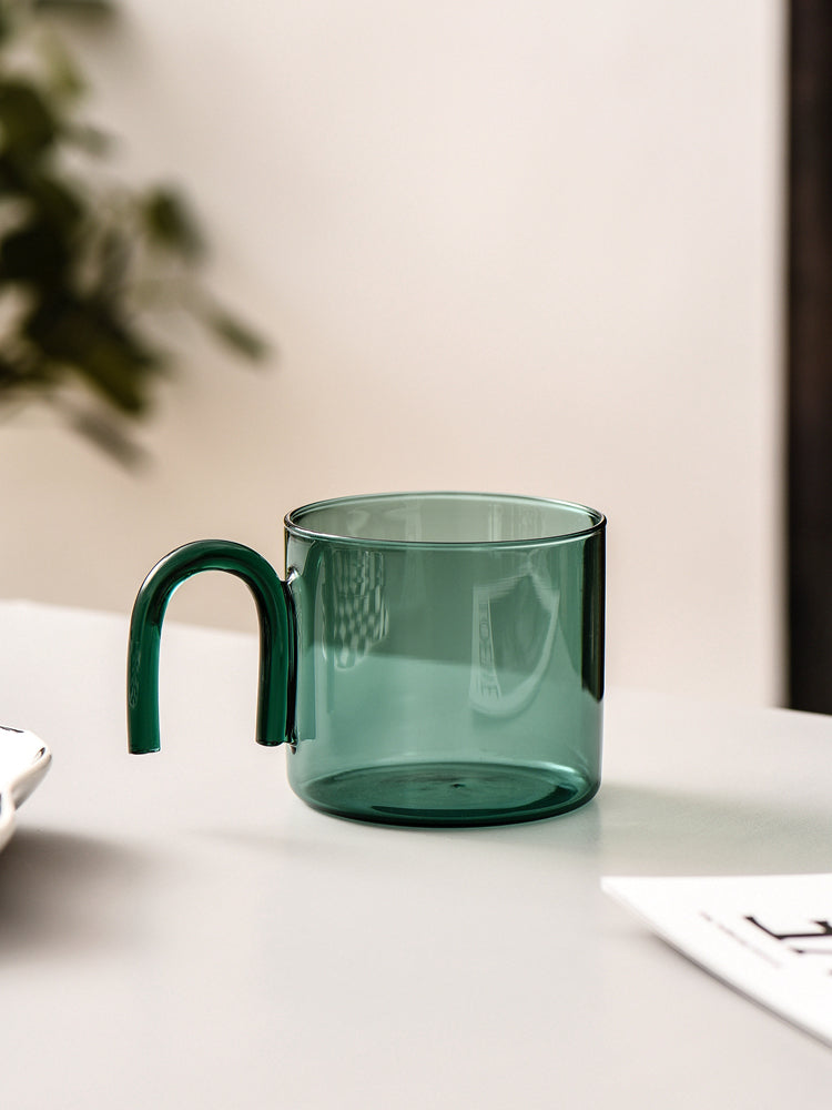 Glass Cup contrast color creative design green