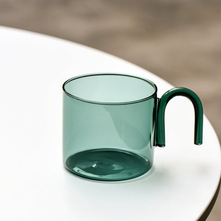 Glass Cup contrast color creative design