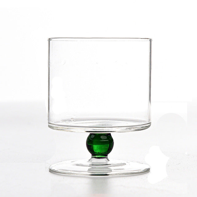 Drinkware Vintage Glass Color Ball in Bottom Heat Resistant Perfect for Holiday Gifts