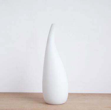 Neutral Ivory Textured Ceramic Vase for Modern Home Decor
