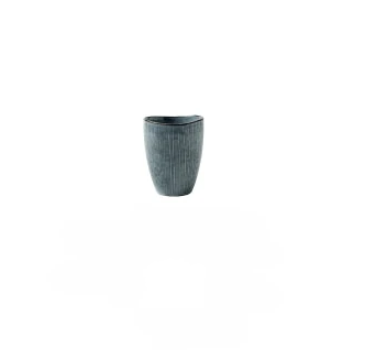 Grey silver blue stripe pattern porcelain ceramic espresso cup