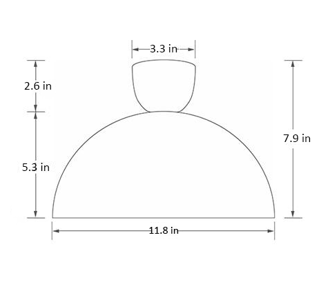 Round Black Ceiling Light Measurements
