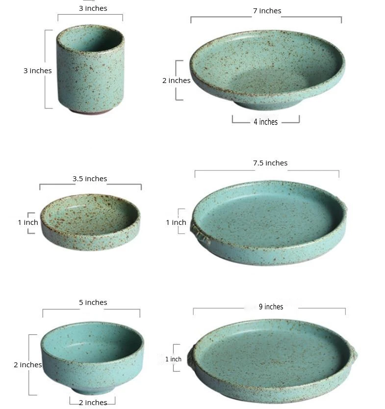Jade Stoneware Ceramic Dinnerware 20 Piece Set