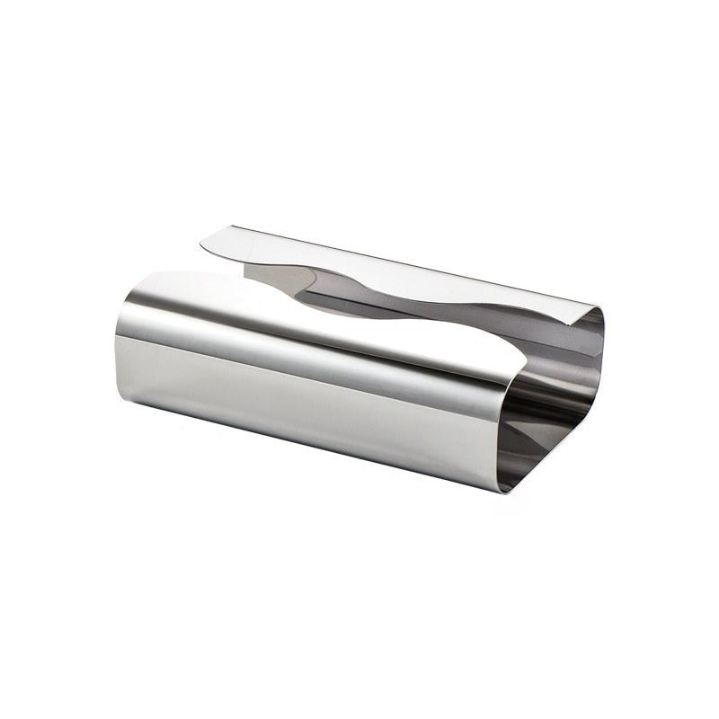 Silver Plated Stainless Steel Tissue Holder 