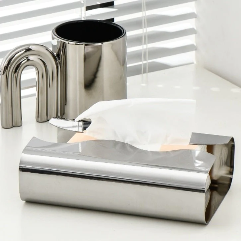 Discover the Range Wave Stainless Steel Tissue Box: Elegant and