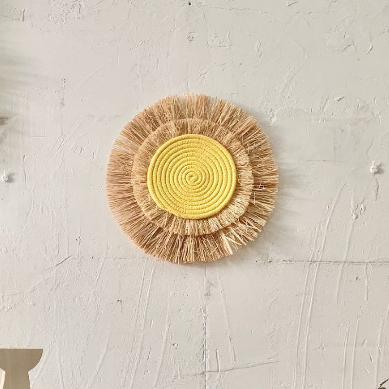 Vintage Sun Straw Wall Art