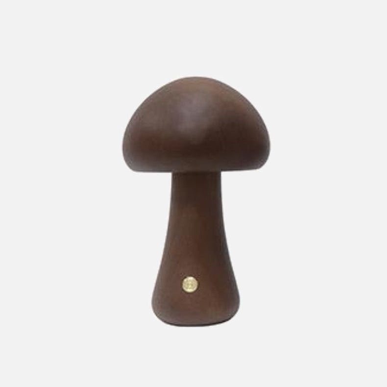 Wood Effect Mushroom Cordless Table Lamp